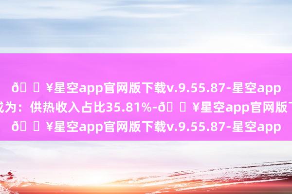 🔥星空app官网版下载v.9.55.87-星空app九洲集团的交易收入组成为：供热收入占比35.81%-🔥星空app官网版下载v.9.55.87-星空app